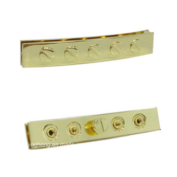 Accesorios de moda de encargo, etiqueta engomada del metal de la aleación del cinc